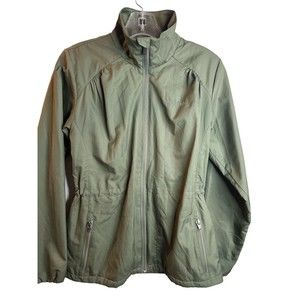 columbia olive green lightweight Fleece Lined jacket women's Size XS‎